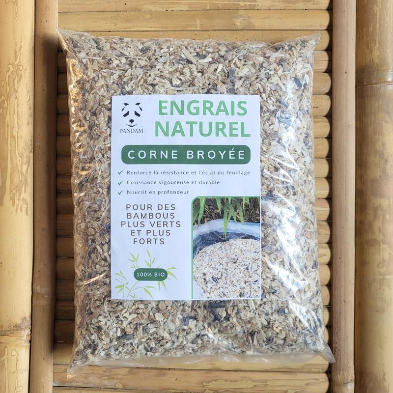 Corne broyée 1 ou 5 kg - Engrais azoté pour bambous