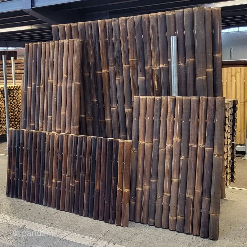 panneau bambou noir entier