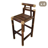 chaise haute bambou