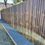 Panneau bambou noir exemple d'utilisation