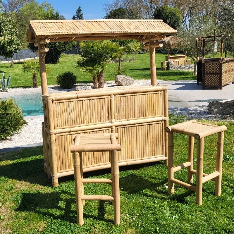 tiki bar en bambou