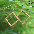 boucles d'oreille en bambou