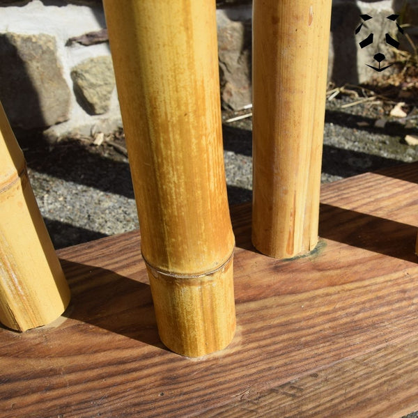 Paravent en bambou et bois