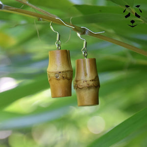 Boucles d'oreille en Bambou | Bijou en Bambou | Pandam